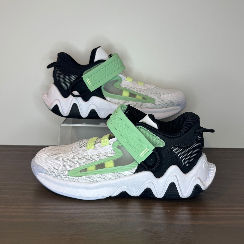 Nike Giannis Immortality 2 PS Basketball Shoes White Volt DQ1942-101 12C New - Picture 3 of 10